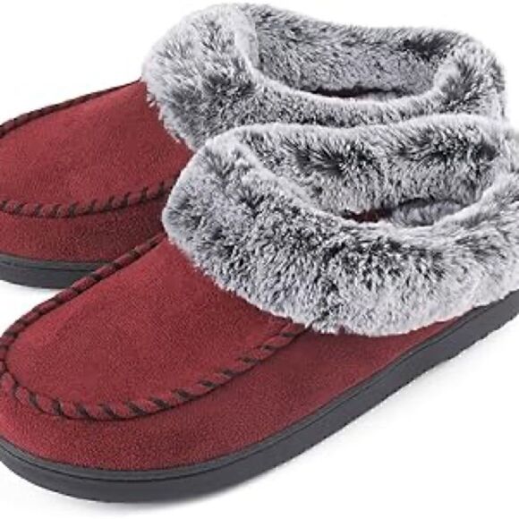 ULTRAIDEAS Women's Micro Suede Slippers with Memory Foam - Picture 4 of 5